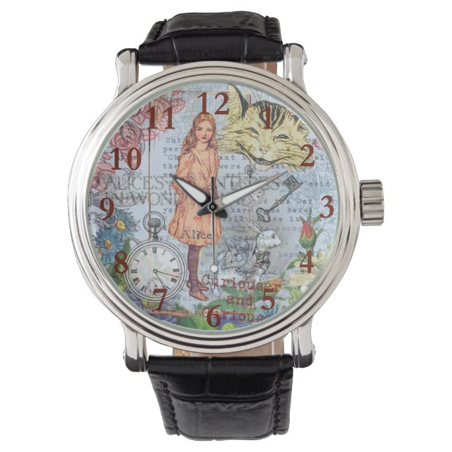 Montre Alice au pays des merveilles Classique Cheshire Ra (devant)