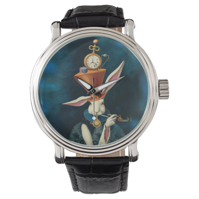 Montre Alice au Pays des merveilles, Regarder le lapin bl (devant)