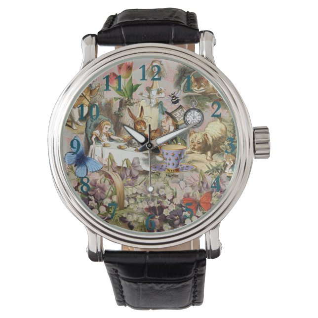 Montre Alice au pays des merveilles Tea Party Art (devant)