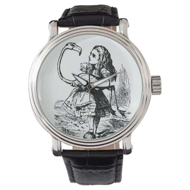 Montre alice avec flamant (devant)