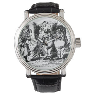 Montre Alice vintage au pays des merveilles, Tweedledum T