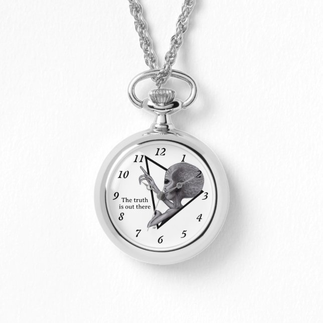 Montre Alien gris, la vérité est là (Recto)