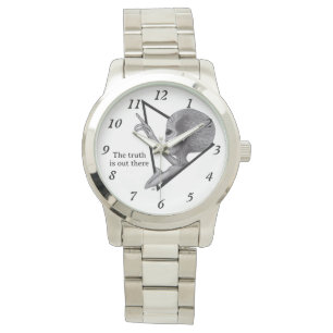 Montre Alien gris, la vérité est là