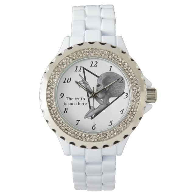 Montre Alien gris, la vérité est là (devant)