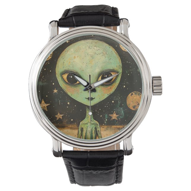 Montre Alien OVNI masculin (devant)