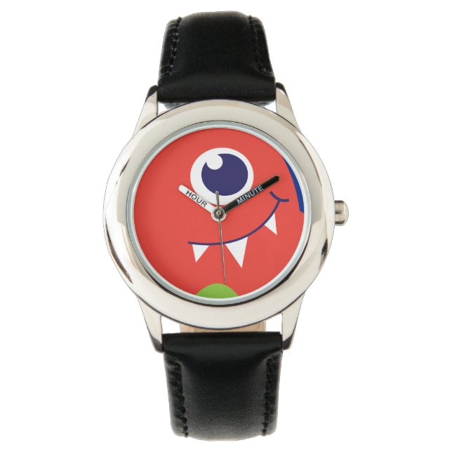 Montre Alien visage orange enfants regarder (devant)