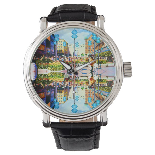 Montre Allemagne vintage Munich Towngate Karistor (devant)