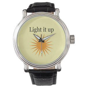 Montre Allume-le, jaune
