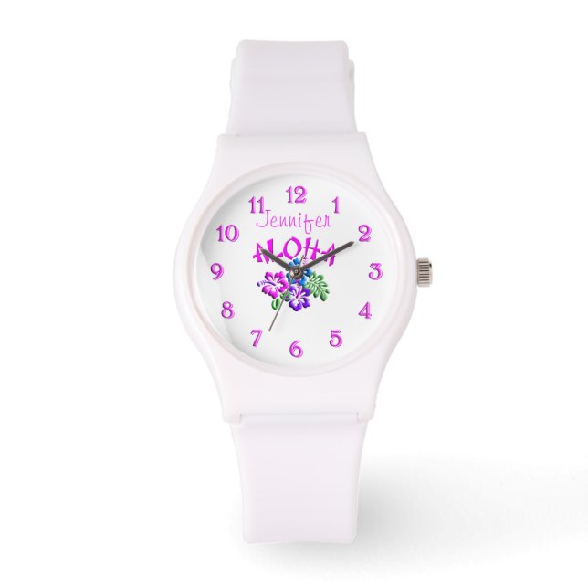 Montre Aloha Hibiscus Logo Watch (Recto)