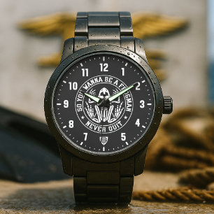 Montre Alors vous voulez être un patch de Frogman noir