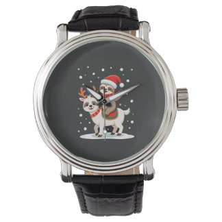 Montre Alpaca Paresseux Noël (4)