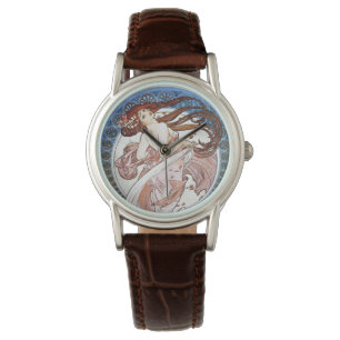 Montre Alphonse Mucha déesse
