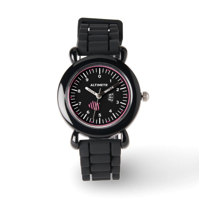 Montre Altimetr Lady Geek de l'aviation (Recto)