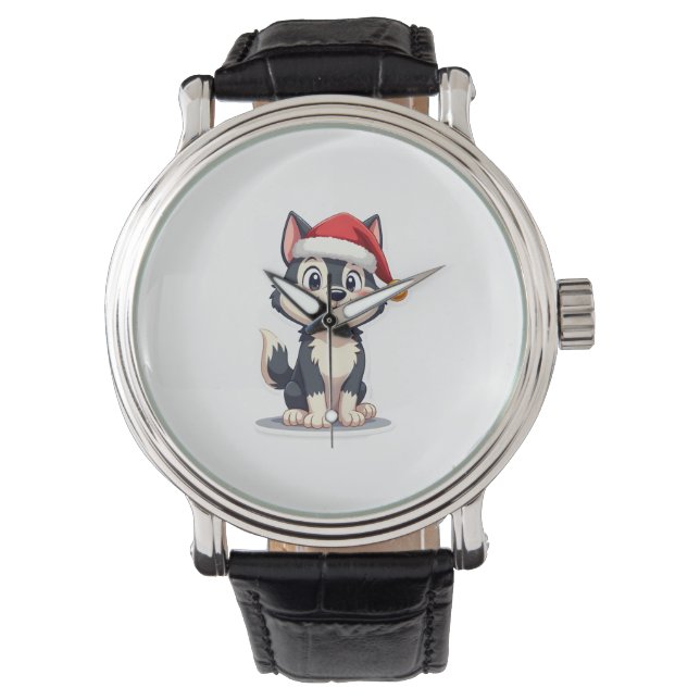 Montre Amant de chien Husky de Noël Malamute (2) (devant)