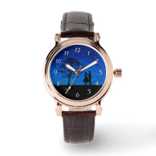 Montre Amants sous une pleine lune     