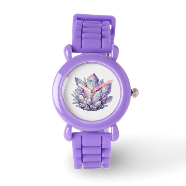 Montre amas de quartz pastel (Recto)