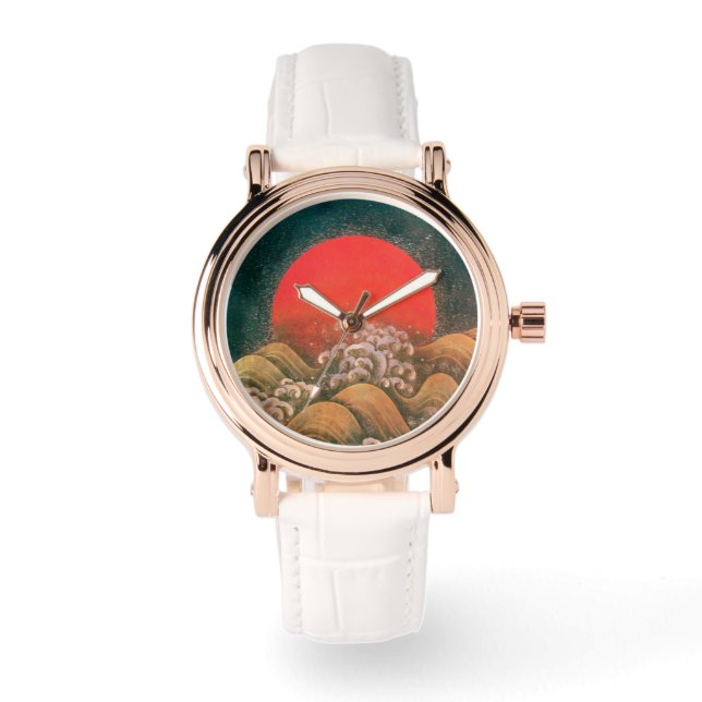 Montre AMATERASU SOLEIL GODDESS rouge, jaune, noir (Recto)