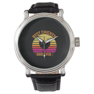Montre Amateur de poulet   Meilleur papa poulet de tous l
