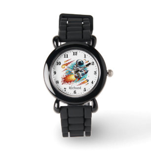 Montre Amateurs d'astronautes cool ajouter un nom