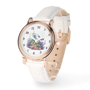 Montre Amateurs de poissons de plage Cute