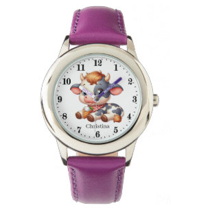 Montre Amateurs de vache blanche grise