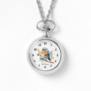 Montre Amateurs d'oiseaux mignons ajouter nom Watch