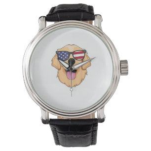 Montre America Golden Retriever 4 juillet pour hommes gar