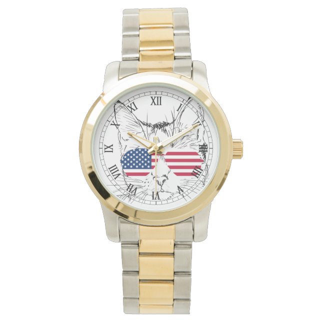 montre American Flag Cat (devant)