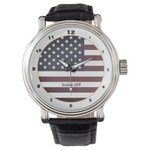 Montre American Flag & United States vintage fashion /USA