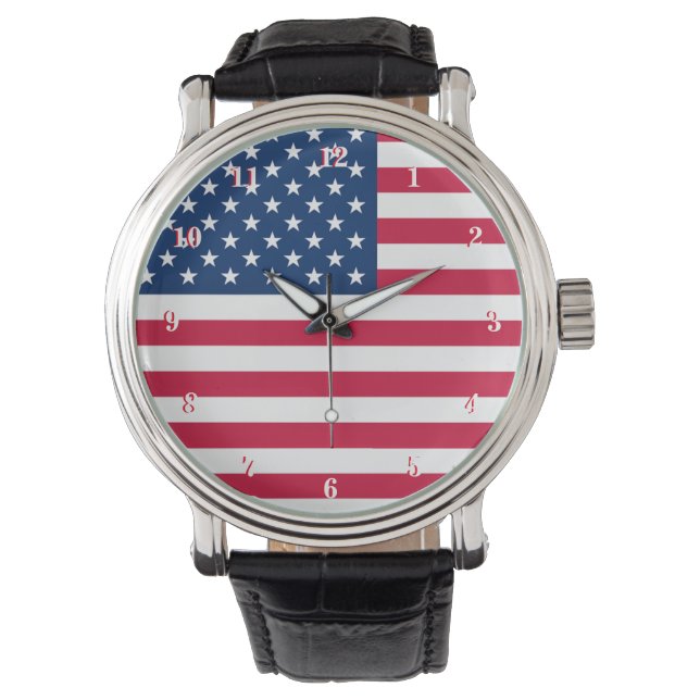 Montre American Flag Watch Patriotic (devant)