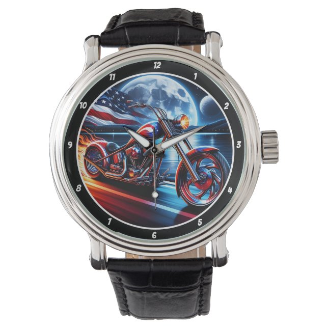 Montre American Ride, Moonlit Horizon Watch. (devant)