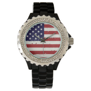 Montre americana de drapeau américain