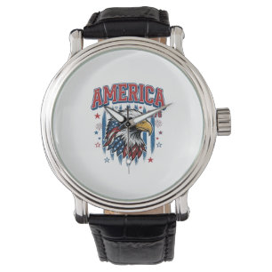 Montre Amérique 1776 Vintage Eagle Patriote Conception de