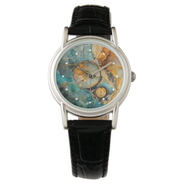 Montre Ammonite Gem Fossil Watch (devant)