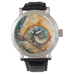 Montre Ammonite Gem Fossil Watch
