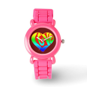 Montre Amour Colorful Heart Valentines Day