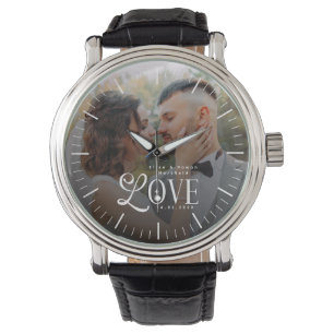 Montre Amour Moderne Photo de mariage personnalisée pour