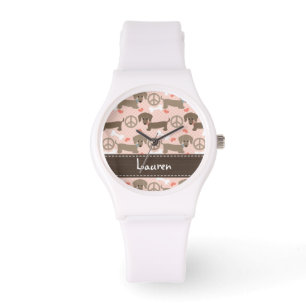 Montre Amour personnalisé Doxie de paix