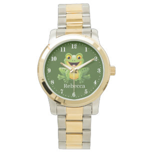Montre Amoureux de grenouilles amusantes