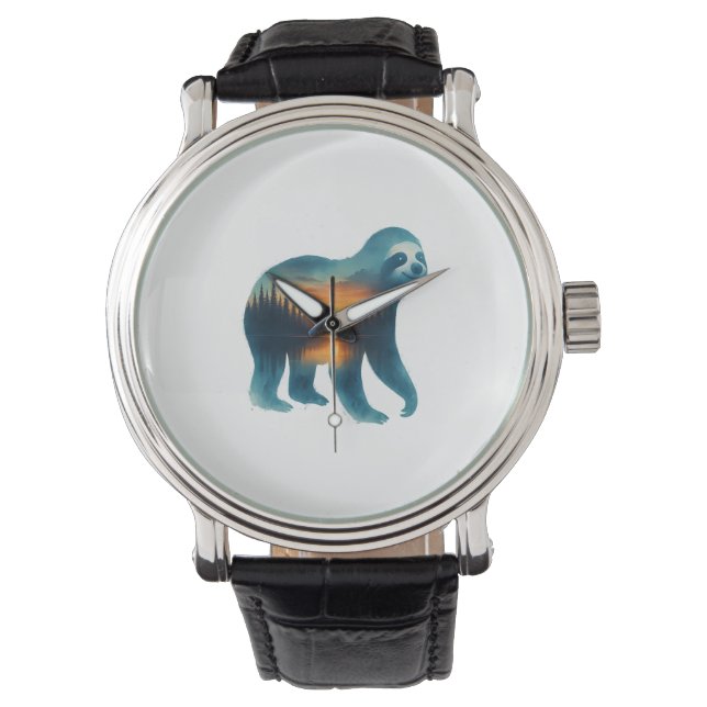 Montre Amoureux du camping Sloth (devant)