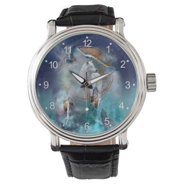 Montre Amoureux indien et chef de tribu ethnique loup (devant)