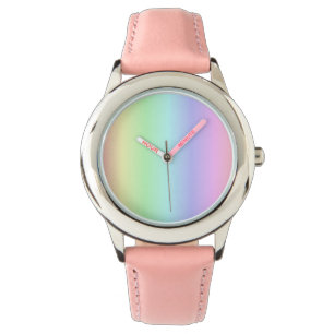 Montre Amusant brillant mignon coloré arc-en-ciel rose ja