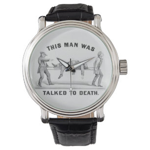 Montre Amusant "Parlé à la mort" Art Vintage Introvert Pl