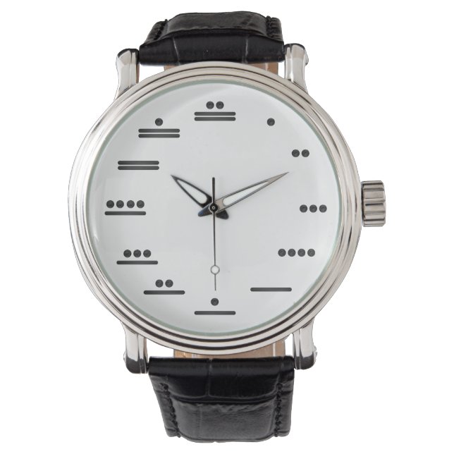 Montre analogique numérotée maya (devant)