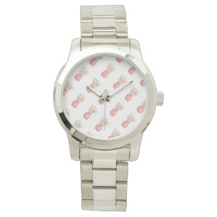 Montre Ananas rose tropical
