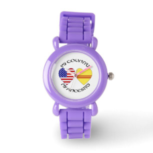 Montre Ancêtres du pays du Vietnam du Sud et des États-Un