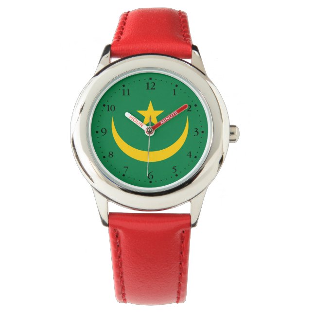 Montre Ancien drapeau de la Mauritanie (devant)