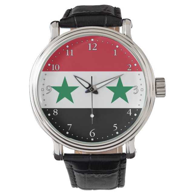 Montre Ancien drapeau de Syrie (devant)