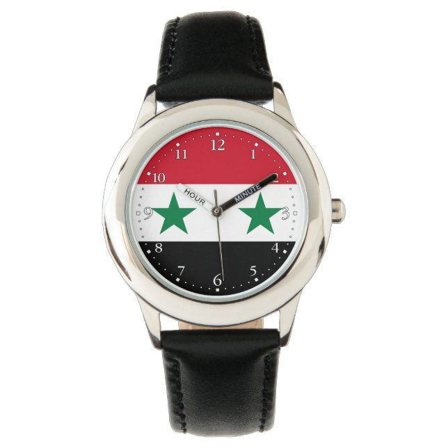 Montre Ancien drapeau de Syrie (devant)
