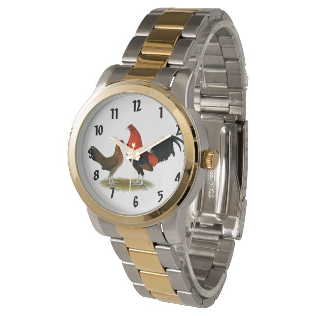 Montre Ancien jeu anglais Bantams : BB Red Pair (Incliné)